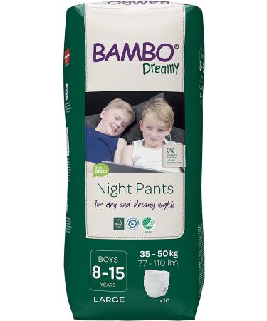 Bambo Nature Eco-Friendly Dreamy Night Pants Boys 8-15 Years - 30 Count (3 Packs of 10) - Buy Online on SooperMarket.com