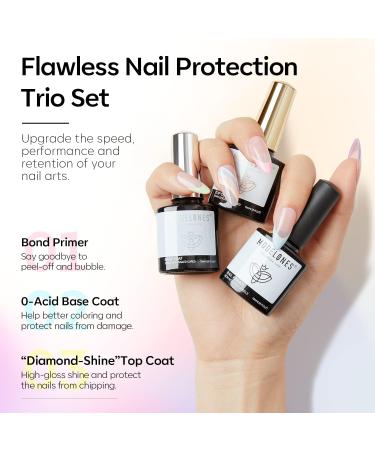 Modelones Gel Nail Kit - 12 Colors Pink Polish Set with 48W Lamp & Top Coats - Buy Online on SooperMarket.com