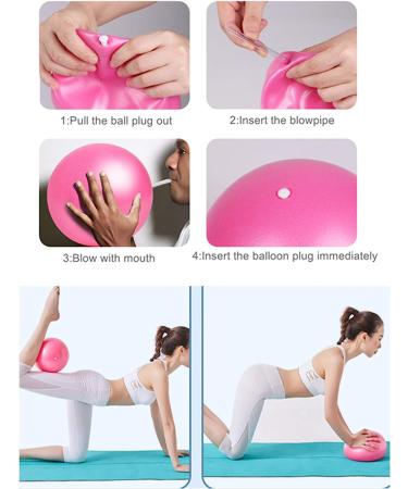 YXILEE Pilates Ring Circle Set - Home Workout Equipment for Women - Booty Bands, Mini Exercise Ball for Legs and Thighs - Purple - Buy Online on SooperMarket.com