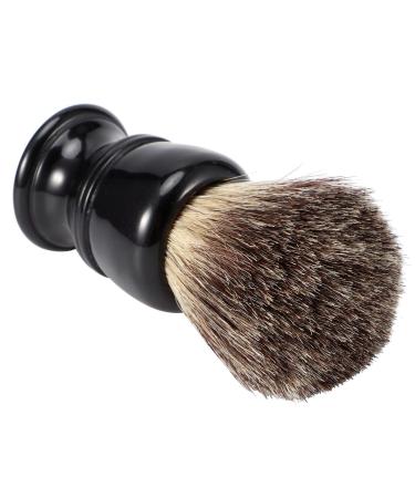 Alvinlite Portable Resin Based Beard Brush Beard Shaving Brush Massaging Skin Shaving Brush for Shaving Foam