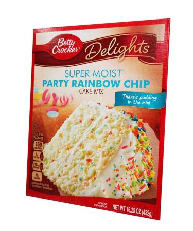 Betty Crocker Super Moist Rainbow Chip Cake Mix