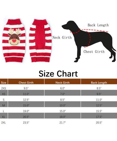 Delifur Holiday Reindeer Sweater for Small Dog/Cat - Christmas Pet Clothes, Red Medium - Buy Online on SooperMarket.com
