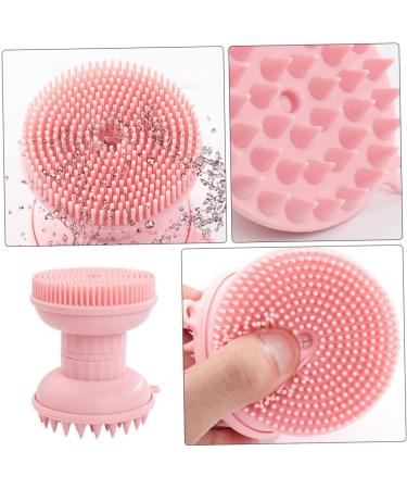 Angoily 1pc Three-in-one Bath Scalp Silica Gel Pink Washbasin - Buy Online on SooperMarket.com