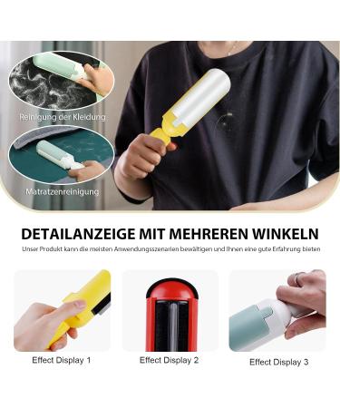 3-Piece Animal Hair Remover Lint Roll Reusable Lint Brush for Cat & Dog Hair - Perfect for Clothing Sofa Car Bed & Carpet - Buy Online on SooperMarket.com