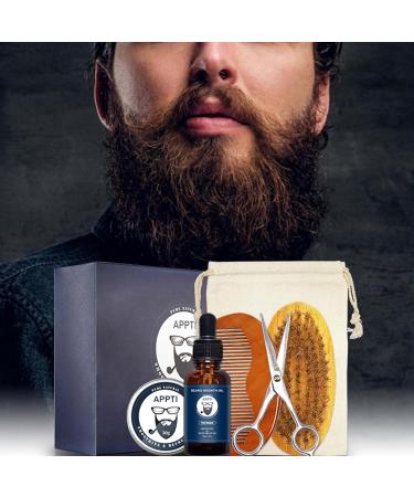 Cypreason Beard Sets for Men | Premium Beard Growth Oil & Trim Tools | 6-Part Beard Care Gift Set for Him Father & Friend - Buy Online on SooperMarket.com