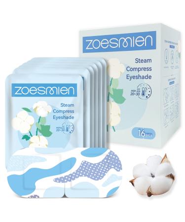 Steam Eye Mask for Dry Eyes ZOESMIEN 16 Packs Warm Eye Mask for Dark Circles and Puffiness Self Heating Eye Mask Stress Relief Relief Eye Fatigue Health Care Steam Warm Eye Mask Unscented