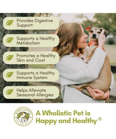 Wholistic Pet Organics Dog Multivitamin Chews | Natural Homemade Supplement with Probiotics | 120 Count - Buy Online on SooperMarket.com