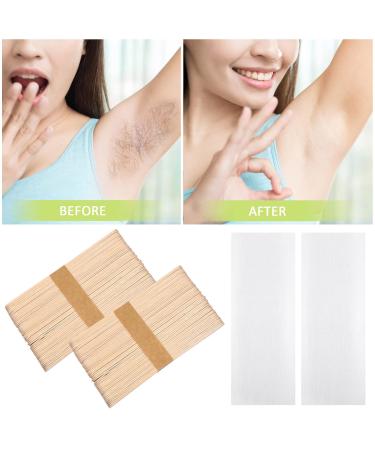 FRCOLOR 1000 PCS Wax Paper Wax Pencil Sticks for Face Hair Removal - Premium Wooden Strips & Sticks for Effective Waxing - Buy Online on SooperMarket.com