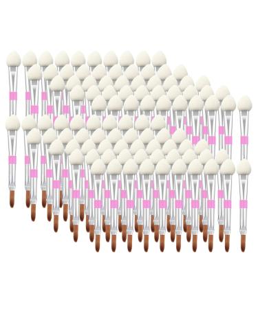 in 1 Mini Disposable Eyeshadow and Lip Brush 100pcs RoseFlower Portable Disposable Lip Gloss Brush/Concealer Brush/Eyeshadow Brush for Applying Makeup Evenly No Spilling #4