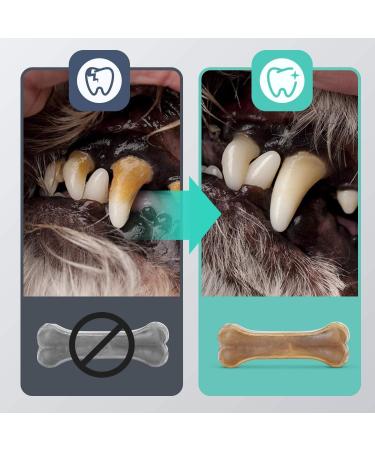 Nobleza 100% Natural Beef Chewing Bones for Small Dogs - 12 Pieces High Protein Dog Treats (7.6cm) - Buy Online on SooperMarket.com