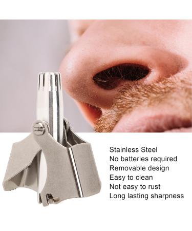 Manual Nose Hair Trimmer & Remover | 360 R-Shaped Stainless Steel Blade | Precision Grooming Tool - Buy Online on SooperMarket.com