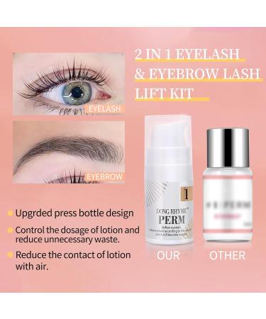 2024 Upgraded Lash Lift Kit | 2 in 1 Brow Lamination & Eyelash Perm | Professional Semi-Permanent Curling for Salon Results - Buy Online on SooperMarket.com
