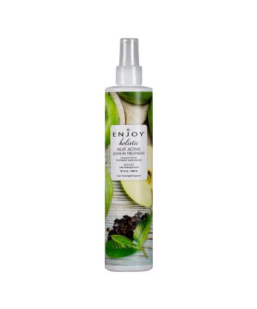 Enjoy Hair Care Holistic Heat Active Leave In Treatment pH 4.5-5.5 Thermal Damage Protection Curly Hair Products Wavy Hair Products - 10 Oz.