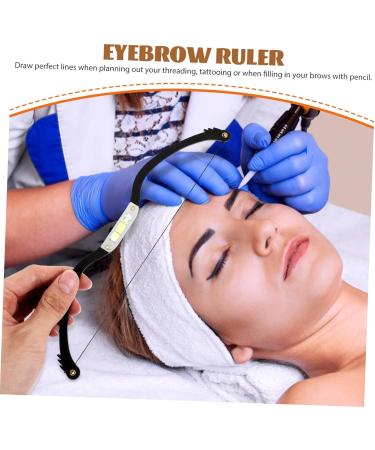 1 Set Arch Embroidery Eyebrow Ruler Brow Template Eyebrow Shaping Kit Level Ruler Alloy - Buy Online on SooperMarket.com