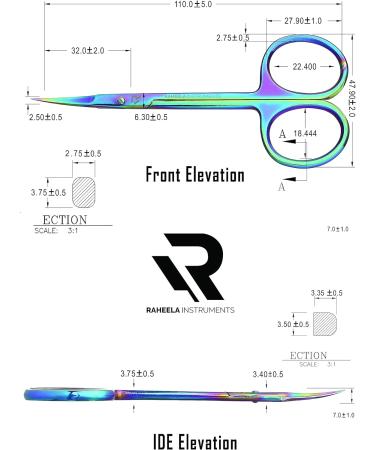 Cuticle Nail Scissors Multi Purpose Small Manicure Scissors Pedicure Finger & Toe Nail Cuticle Scissors Professional Thin toenail Scissors Eyebrow Scissors for Men and Women (Multi Colour) - Buy Online on SooperMarket.com