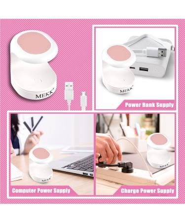 MEKK Mini UV LED Nail Lamp - 16W Professional Nail Dryer for Gel Nails in Pink - Buy Online on SooperMarket.com