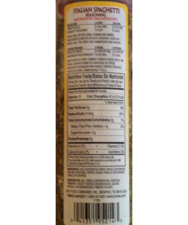 Tones Italian Spaghetti Seasoning - 14 oz: Authentic Blend for Delicious Pasta Dishes - Buy Online on SooperMarket.com