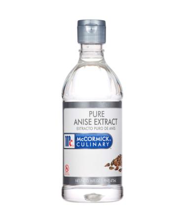 McCormick Culinary Pure Anise Extract, 16 fl oz - One 16 Fluid Ounce Bottle of Anise Extract for Baking, Subtle Licorice Flavor for Cookies, Cakes and More