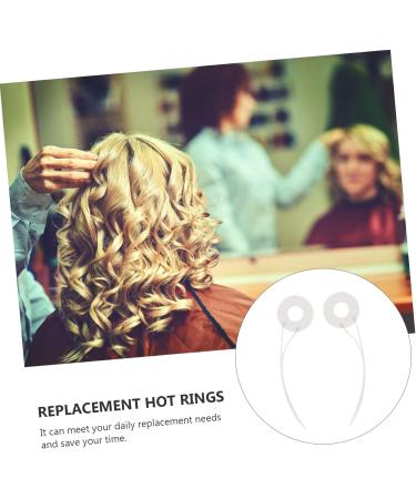 PLAFOPE 2pcs Hairdressing Ceramic Coil Heated Curlers Replacement Hot Ring Coils Heating Coil White Ceramics - Buy Online on SooperMarket.com
