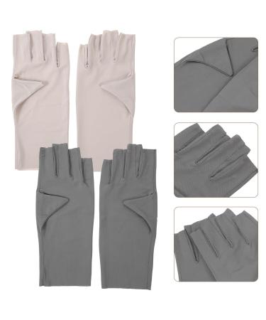 POPETPOP 2 Pairs Gel Nail Lamp UV Gloves Anti UV Manicure Gloves Nail UV Protection Gloves for Salon - Buy Online on SooperMarket.com