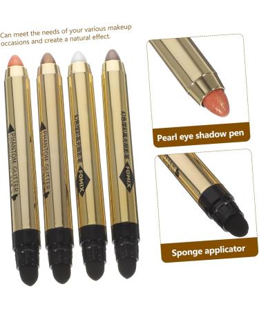 NOLITOY 4pcs Highlighter Eyeshadow Pencil Shimmer Eyeshadow Glitter Eye Shadow Makeup Pencil Plastic - Buy Online on SooperMarket.com