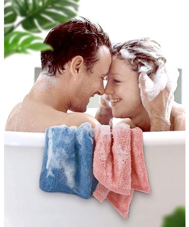Cleanbear Wash Cloths 12 Pack for Body and Face - Soft 13x13 Inches Bulk Washcloth Set with Assorted Colors - Rust, Baby Pink, Brown, Blue, Grey, Lavender - 12 Pieces - Buy Online on SooperMarket.com