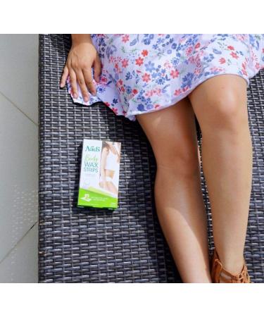 Nad's Body Wax Strips for Women - 20 Waxing Strips + 4 Calming Oil Wipes - Buy Online on SooperMarket.com