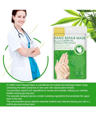 Hand Care Mask - 3 Pairs Moisture Gloves for Anti-Aging & Hydration | Dry Cracked Hands Treatment for Men & Women - International Shipping - Buy Online on SooperMarket.com