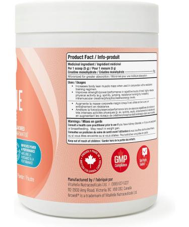 Arcwell Pure Micronized Creatine Monohydrate 500g - Premium Supplement for Enhanced Lean Muscle Mass Strength Power & Performance - 100% Pure Creatine Unflavored 100 Servings Vegan - Buy Online on SooperMarket.com