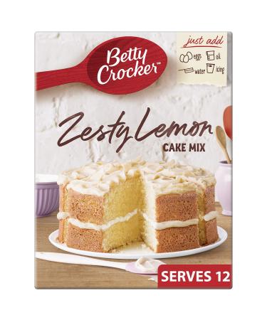 Betty Crocker Zesty Lemon Cake Mix 425g Lemon 425 g (Pack of 1)
