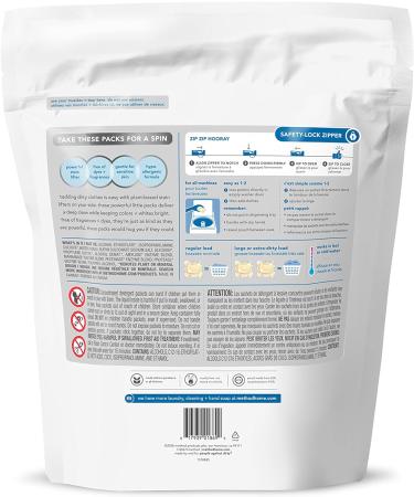 Method Laundry Detergent Packs - Fragrance Free, Hypoallergenic & Plant-Based Stain Remover - 42 Packs per Bag (Pack of 2) - Buy Online on SooperMarket.com