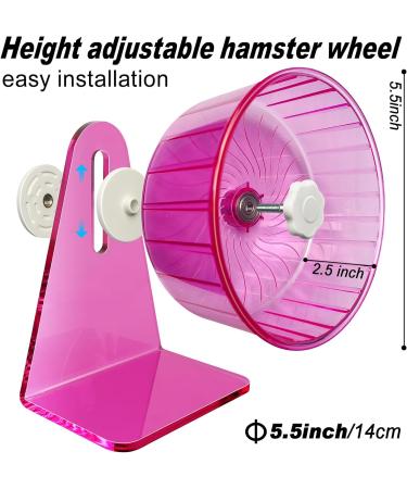 Hamster Wheel Silent Wheel Super Silent Hamster Exercise Wheels Silent Hamster Wheel Adjustable Stand Hamsters Exercise Wheels Quiet Rat Wheel ( 5.5 inch Pink) 5.5 inch Pink - Buy Online on SooperMarket.com