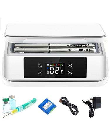 Portable Fridge Rechargeable Insulin Cold Box Fast Cooling Intelligent Temperature Control at 0-18 Ultra-Quiet USB Charging Suitable for Cars Families Travel Singlebattery