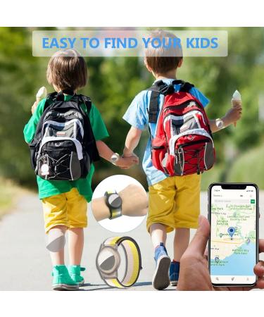 Dingfeiyu Airtag Wristband - Waterproof Adjustable Bracelet for Kids & Adults | Anti-Lost Nylon Band for Apple Airtag - Oatmeal - Buy Online on SooperMarket.com