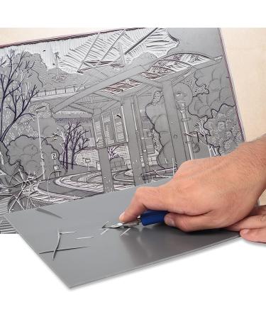 Falling in Art Soft Linoleum Carving Block 9 x 12 Grey - 2 Pack | High-Quality Material - Buy Online on SooperMarket.com
