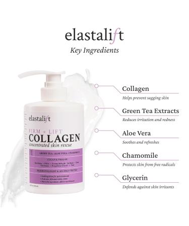 Elastalift Collagen Body Cream Moisturizing Lotion for Lifting, Firming, and Tightening Skin - Anti-Aging Collagen Body & Face Care Cream - 15 Fl Oz - Buy Online on SooperMarket.com