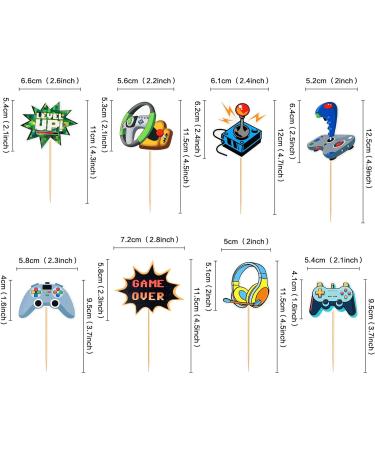Cyodoos 48Pcs Video Game Cupcake Toppers Assembled Game On Controllers Cupcake Picks GamePad Cake Decorations for Game Theme Baby Shower Kids Boys Girls Birthday Anniversary Party Decorations Supplies - Buy Online on SooperMarket.com