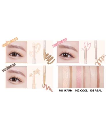 COLORGRAM Bottom-Eyelid Make Up Eye Shadow Liner - 3 Colors for AEGYO-SAL Maker | True Beauty K-Drama Makeup | Rich Cream Formula for Intense & Long-Lasting Color - Buy Online on SooperMarket.com