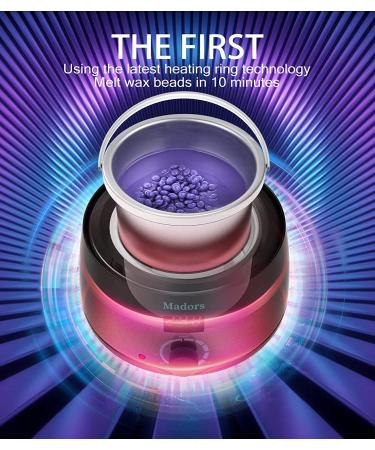 Madors Waxing Kit with LCD Display Temperature Control and 5 Hard Wax Beads - Purple - Buy Online on SooperMarket.com
