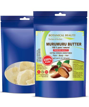 Botanical Beauty MURUMURU BUTTER Astrocaryum murumuru 100% Pure Natural Unrefined RAW Virgin. Natural Skin Moisturizer Vegan for Face Skin Body Hair Lips Nails Lotions Cream 8.46 oz 240 gr