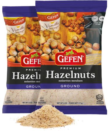 Gefen Premium Ground Hazelnuts 6oz (2 Pack), Gluten Free, Kosher for Passover