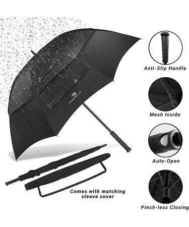Procella Golf Umbrella 62 Inch - Windproof & Waterproof | Vented Canopy, Automatic Open | Best Golf Gift for Men & Women - Buy Online on SooperMarket.com