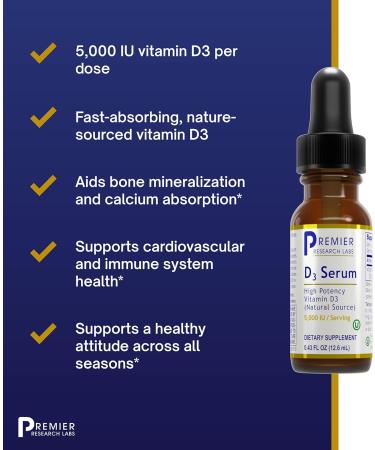 Premier Research Labs Liquid Zinc Ultra & D3 Serum Combo - 8 fl oz & 0.46 fl oz - Buy Online on SooperMarket.com