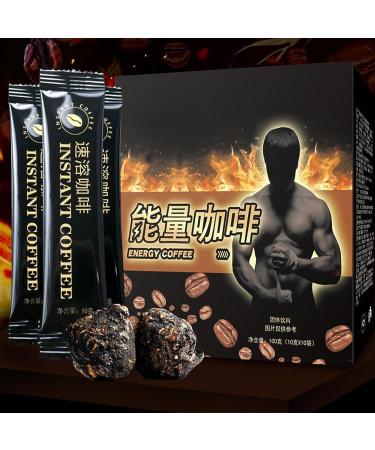 Men's Energy Coffee Black Maca Men's Energy Coffee Coffee Blended for Men Instant Maca Coffee for Men (2pcs) - Buy Online on SooperMarket.com