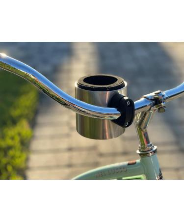 Kroozie Stealth Bike Cup Holder - Stainless Steel - Ultimate Handlebar Accessory for Bikes, E-Bikes & Scooters - Buy Online on SooperMarket.com