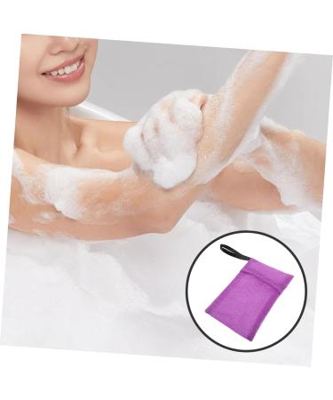 FOMIYES Bath Bag Shampoo Soap Nylon Net Bag Purple Thicken - Buy Online on SooperMarket.com