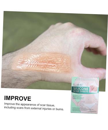 Healvian Silicone Scar Tape - 4pcs Scar Patches for Caesarean Section Scar - Scar Softening Sheets - Adhesive Scar Dressing Stickers - Buy Online on SooperMarket.com