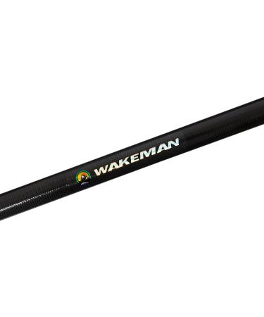 Wakeman Portable Fiberglass Fishing Rod with Size 20 Spinning Reel - Ideal Fishing Gear for Ponds, Lakes, and Rivers in Black - Buy Online on SooperMarket.com