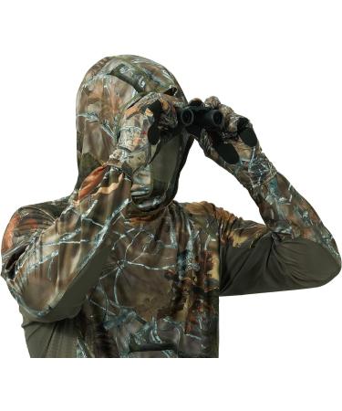 BASSDASH Men's Camo Hunting Gloves - UPF 50+ Lightweight Touchscreen - Autumn Forest - Large - Buy Online on SooperMarket.com