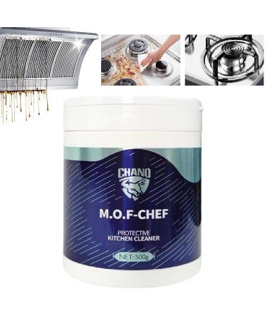 M.O.F-CHEF Protective Kitchen Cleaner Heavy Kitchen Duty Degreaser Mof Chef Protective Kitchen Cleaner Powder Chef Cleaner Powder.(500g)